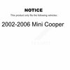Kugel Rear Wheel Bearing And Hub Assembly Pair For 2002-2006 Mini Cooper K70-100646